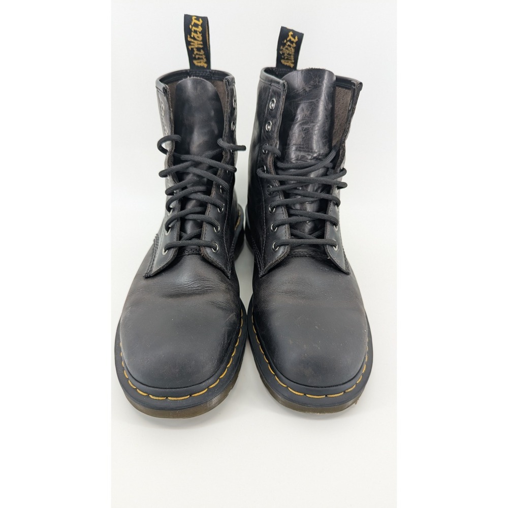 Dr. Martens 1460 Pascal Ambassador Black Leather Lace Up Boots Mens 11 Womens 12